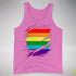Original Gilbert Baker LGBTQ Gay Pride Flag Ripped Reveal Premium - Neon Pink